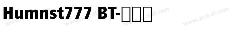 Humnst777 BT字体转换